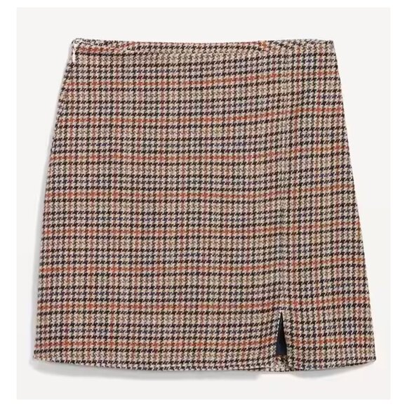 Old Navy Brown Plaid Mini Skirt Size M - Picture 8 of 8